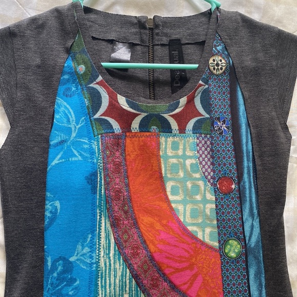 Desigual Mini Colorful Summer Dress - Picture 2 of 8